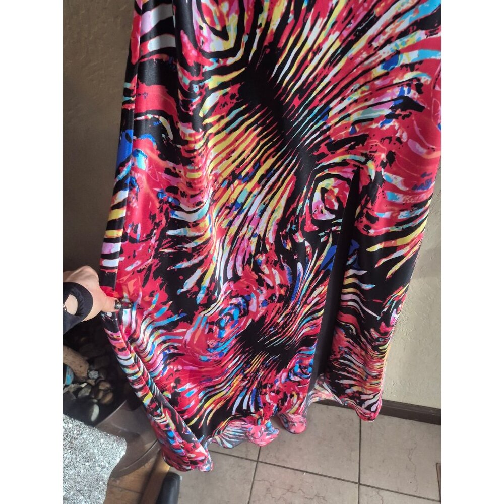 Vibrant Multicolor Maxi Dress size 8 - Picture 5 of 7